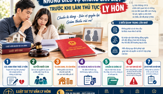NHỮNG ĐIỀU VỢ CHỒNG CẦN BIẾT TRƯỚC KHI LÀM THỦ TỤC LY HÔN